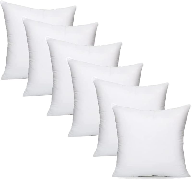 Textile Wise Extra Fill Plump Cushion Inner Pads 50x50 cm Pack of 6