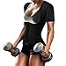 QUAFORT Women's Neoprene Sweat Vest Sauna Suit Slimming Body Shaper Workout Hot Waist Trainer Shirt Top With Sleeves