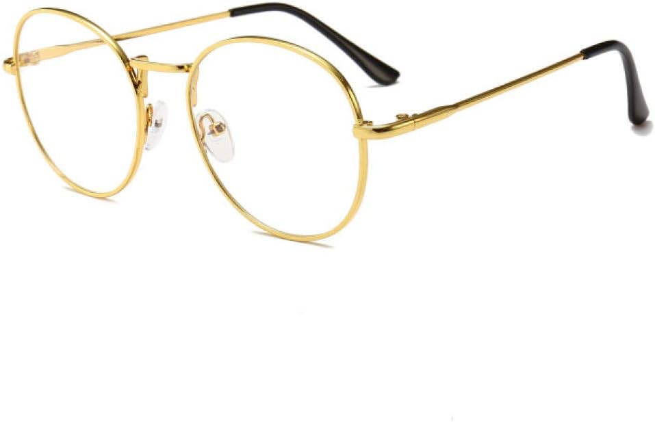 CIVIOP Glasses Fashion Glasses Retro Metal Frame Computer Glasses Women Vintage Men Round Glasses Frame Goggle Eyewear