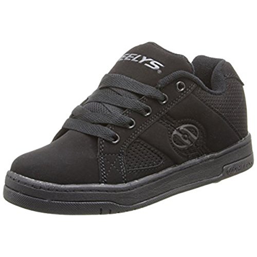 Heelys Split Skate Shoe (Toddler/Little Kid/Big Kid), Black/Black, 1 M US Little Kid