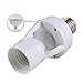 Infrared Motion Light Sensor Socket, Pawaca PIR Automatic Adjustable LED Lights Switches E27 Lamp Holder Screw Bulb Socket LD120 for Indoor Aisle Garage