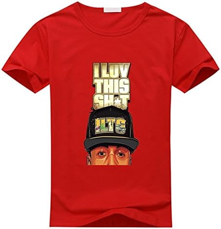 Donging DIY August Alsina Fashion Short Sleeve T Shirts For Men Medium Red