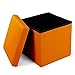 Geartist GOO1 Leather Folding Organizer Storage Ottoman Bench Footrest Stool Coffee Table Cube, Camping Fishing Stool, Quick and Easy Assembly, Perfect for Child. 12