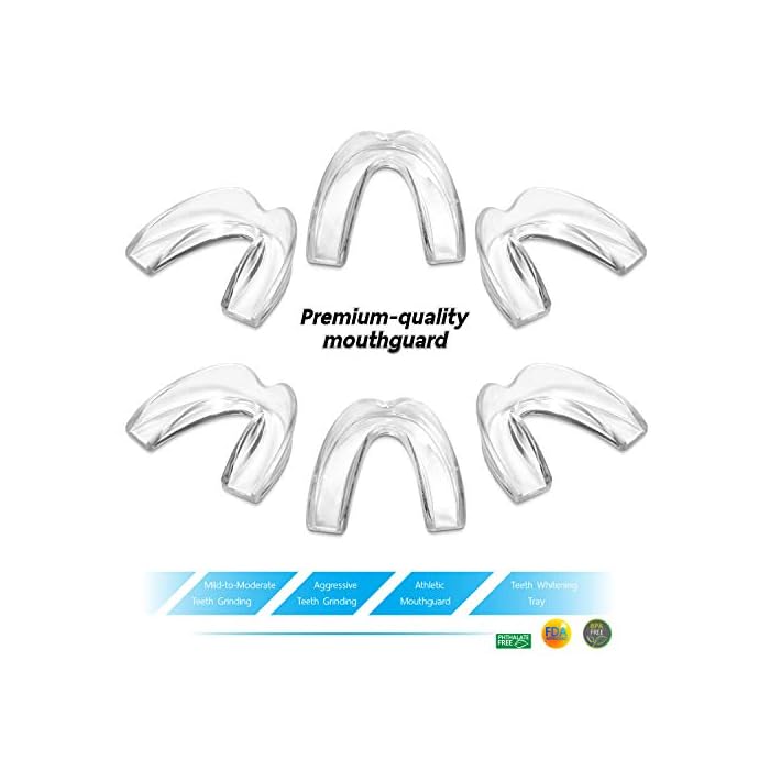 The ConfiDental Pack of 6 Moldable Mouth Guard for Teeth Grinding