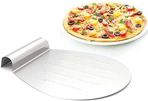 Thickened Cake Transfer Stainless Steel Pizza Lifter Bread Peel Cookie Spatula Cake Tray, 11 Inch