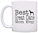 ThisWear Dog Lover Mug Best Great Dane Mom Ever Dog Puppy Supplies Gift Coffee Mug Tea Cup White