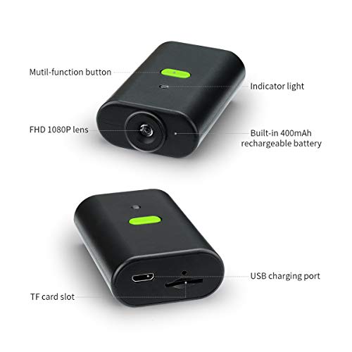 Mini Spy Camera, 1080P HD Mini Portable Security Hidden Body Camera Battery Powered, Real-time Video Loop Recording Nanny Cam Video Recorder Camcorder for Indoor and Outdoor - Thumbnail 6
