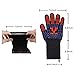 VF DONGFANG BBQ Gloves Extreme Heat Resistant 1472℉,Durable Food Grade Silicone Non-Slip Barbecue Grilling Gloves,Fire&Cut Resistant Kitchen Oven Gloves-1 Pair Long Cuff-13.8 inch with Meat Claws