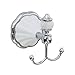 MODONA Four Piece Bathroom Accessories Set, Includes 24” Towel Bar, Robe Hook, Towel Ring, and Toilet Paper Holder – White Porcelain & Chrome - Flora Series - 5 Year Warrantee