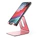 Aodh Phone Stand, Z1 Cell Phone Stand Holder, Cradle, Desktop Dock Accessories Compatible with iPhone XR XS X 8 7 6s 6 and Plus, 5s 5, Samsung, LG, and All Smartphones (Rose Gold)