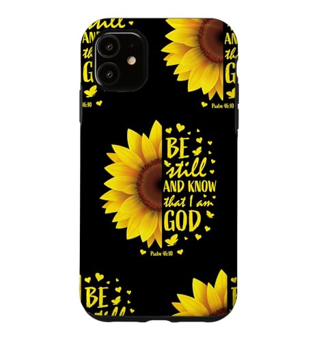 Sunflower Phone Cases Cute Christian Bible Verse Gifts Women Case for iPhone 11