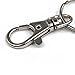 Foxnovo 20 Sets of Large-sized Detachable Swivel Lobster Clasps Keychains 25mm Key Rings key ID tags (Silver)