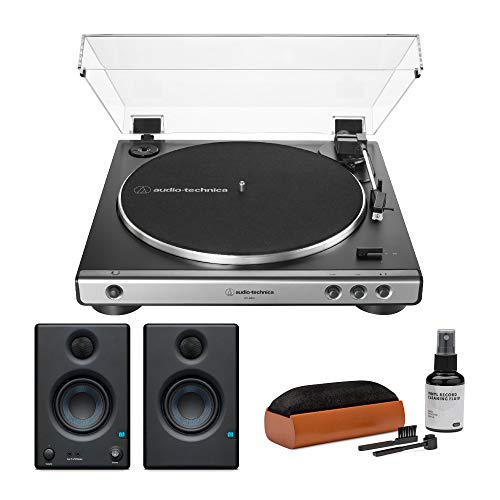 Audio-Technica-AT-LP60X-Turntable-Gunmetal-Bundle-with-Presonus-Eris-35-Monitors-and-Knox-Cleaning-Kit