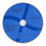 Windows 10 Pro & Home Install Reinstall Restore Upgrade Repair Recovery 64 bit x64 WNYPC Backup Utility DVD