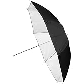 Fotodiox Premium Grade Studio Umbrella - 43" Black &amp; White Reflective with Neutral White Interior