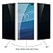 AMOVO Galaxy S10 Plus Screen Protector Privacy [Full Adhesive] [Fingerprint Sensor Supported] Flexible Tempered Glass for Samsung Galaxy S10 Plus (6.4’’) [0.2mm Anti-Edge Chipping] (S10Plus)