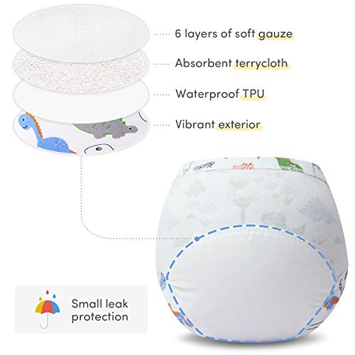 Adorel Baby Jongens Oefenbroekjes Wasbaar Katoen Set van 4 - Image 4