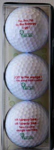 BallTalk Golf Balls - Holiday Series 3-Ball Pack containing 3 Different Golf Balls