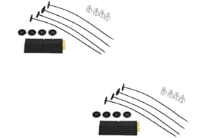LTI-DIRECT Universal Fan Mount Kit for 7" 9" 10" 12" 14" 16" Electric Slim Fan Plastic Push Through Radiator Tie Strap (2 Pack)