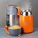 ENERGIFY Vacuum Insulated Food Jar Wide Mouth 24 Oz Soup Thermo with Folding Spoon - Thermal Lunch Containers for Kids & Adults - Leak Proof Stainless Steel Thermos for Hot Food Keep 12H and Cold 24H
