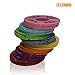 Clothing Size Dividers 55 Pieces Round Hangers Closet Dividers Multi COLORED Size Series XXS to XXXL and 15 Blank Pieces with Marker Pen, Rack Size Dividers Round Hanger Garment Sorting Storage Tubes