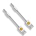 iPod Shuffle Cable Charger, 2PK of High Quality 3.5mm Jack to USB Power Charger Sync / Transfer Data Cable for iPod Shuffle 3rd 4th 5th Gen (White)