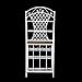 SEI Furniture Metal Frame, White