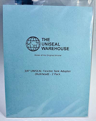 3/4" UNISEAL Flexible Tank Adapter (Bulkhead) - 2 Pack