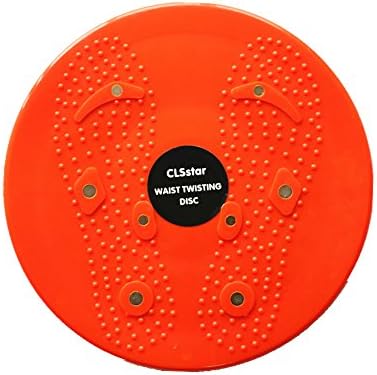 CLSstar Waist Twister - Twisting Waist Ankle Body Aerobic Exercise with Foot Massage (Red)