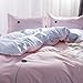 3 Pieces Pink Duvet Cover Set - Ultra Soft and Easy Care Design Bedding Duvet Cover King Size + 2 Pillow Shams- 800 TC Dandelion Girls Comforter Cover with Zipper Closure 4 Corner Ties