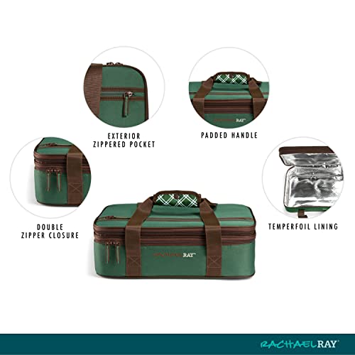 Rachael Ray Expandable Lasagna Lugger, Insulated Casserole Carrier