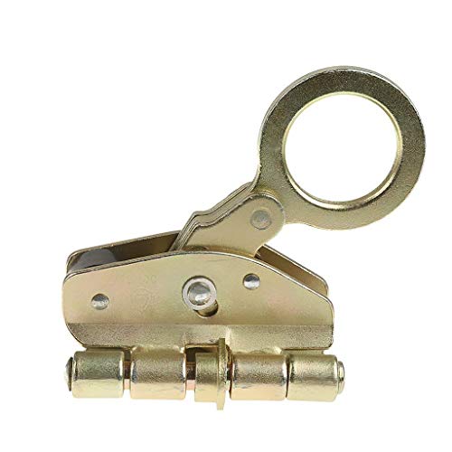 Sanmum 25KN Rope Grab Climbing Ascender Rigger Mountaineering Fall Protection Gear for 1/2" - 5/8" Rope