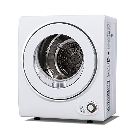 Euhomy 110V Compact Laundry Dryer, 1.4 cu.ft Front Load Stainless Steel
