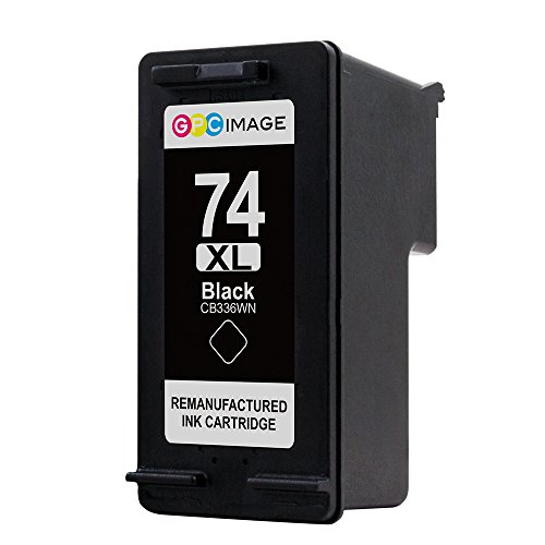 GPC Image 2 Pack Remanufactured Ink Cartridge Replacement for HP 74 75 74XL 75XL CB336WN CB338WN (1 Black, 1 Tri-color) Photosmart C4280 C5280 C4385 C4580 Officejet J6480 J5780 Deskjet D4360 Printer - Thumbnail 6