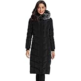 Obosoyo Women's Hooded Thickened Long Down Jacket Maxi Down Parka Puffer Coat