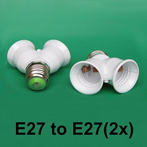Distinct Light Bulb Adaptor Lamp Converter Splitter Holder Edison Screw ES E27 To Bayonet BC B22, E14 Small Edison Screw SES to E27 ES,ES E27 To GU10, E40-GES-to-Edison-ES-E27, E27 to 2xE27