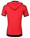Coofandy Men's Casual Short Sleeve T-shirt Patchwork Hooded Polo Shirts