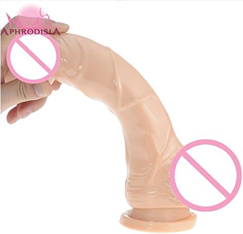 Ingdy(TM) Flesh 9 inches Super Whopper Dong Realistic Dil-dos include tip, veined shaft and balls Made from TPE