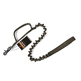 EXCELLENT ELITE SPANKER Tactical Bungee Dog Leash Military Police Dog Training Leash Rope with 2 Control Handle(Ranger Green) ...
