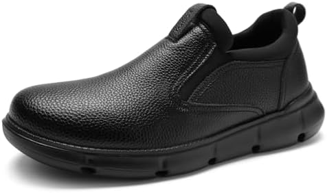 Orthofeet Leo 429 Mens 10D Black Leather Orthopedic Diabetic Comfort Shoes Men main image 2