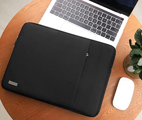 TECOOL 16 Inch Laptop Sleeve for MacBook Pro 16 M5 (A3428 A3429) M4 M3 M2 M1 2026 2024-2019.16 Inch Lenovo IdeaPad Dell Acer HP LG ASUS Waterproof Laptop Case Black