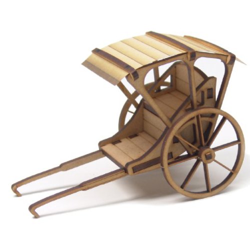 Mize 3D Wooden Puzzles Cardboard Paper Classic Bicycle Rickshaw Craft Riding Assembly Mechanical Puzzles - Thumbnail 2