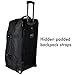High Sierra AT3 Drop Bottom Upright Wheeled Rolling Duffel Bag, Black, 32-Inch