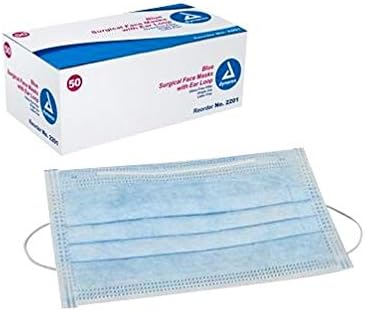 DISPOSABLE EARLOOP FACE MASK BLUE - MS89520 (1 Box)