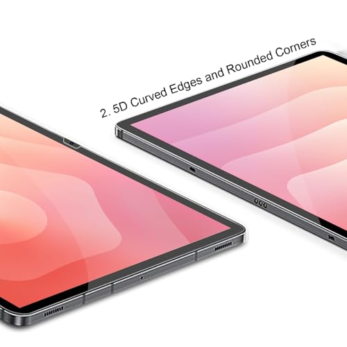 Gerutek [2 Pieces Screen Protector for Samsung Galaxy Tab S11/S10 Lite/S10 FE/S9 FE/S9/S8/S7 10.9/11 Inches, with Easy Installation Frame, 9H, Anti-Scratch, Bubble-Free, Tempered Glass for Tab S11