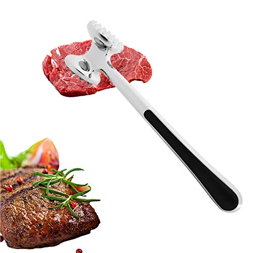 Enflex Meat Tenderizer Hammer, Double Sides Zinc Alloy Meat Hammer