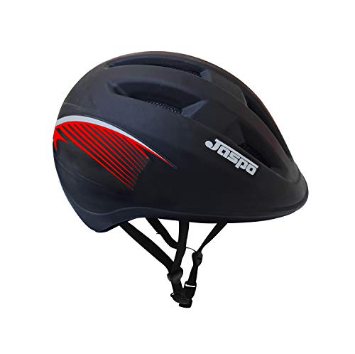 jaspo Multi Utility Sports Helmet for Cycling, Skating, Skateboarding (Red – Black, Medium)