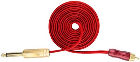RED Premium RCA CORD for Tattoo Machine & Power Supply 7.5 Ft