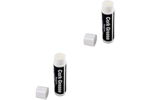 Milisten 2pcs Clarinet Saxophone Cork Grease Lubricant Reed Instrument Pad Tube Black