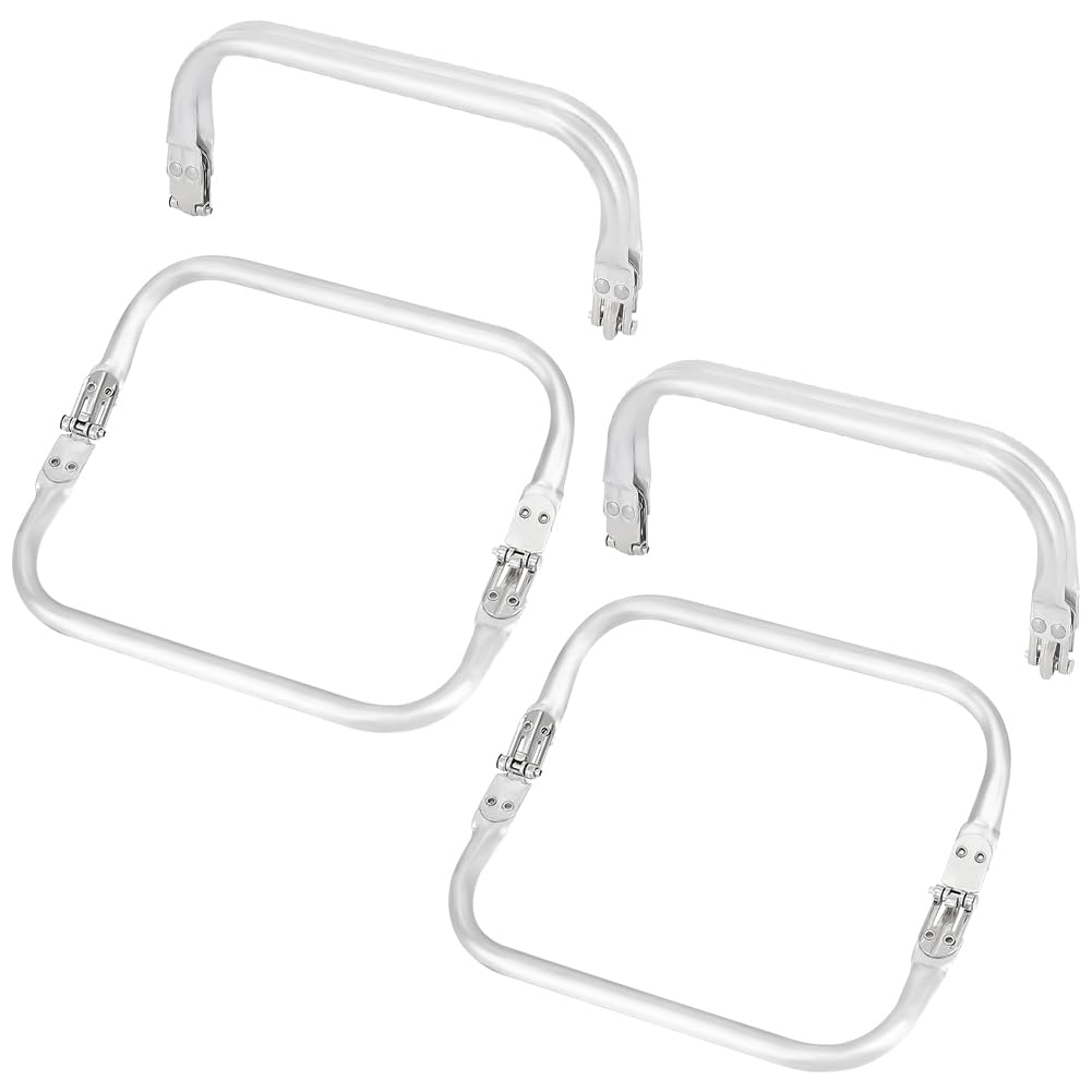 UNICRAFTALE 4 Pcs 19.1cm Aluminum Purse Making Kiss Clasp Locks U-Shaped Sliding Buckles Bag Handles Frame Purse Replacements DIY Handbag Purse Bag Sewing Craft Accessories for Bag Sewing Making